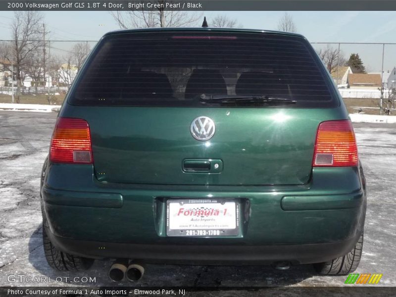Bright Green Pearl / Black 2000 Volkswagen Golf GLS 1.8T 4 Door