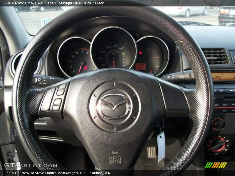 Sunlight Silver Mica / Black 2004 Mazda MAZDA3 i Sedan