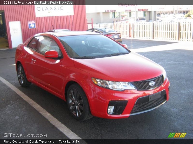 Racing Red / Black Sport 2011 Kia Forte Koup SX