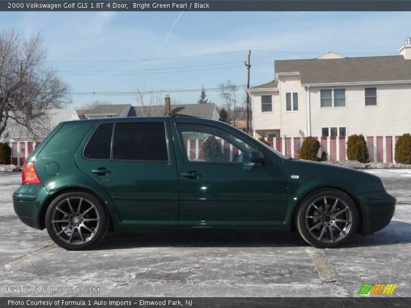 Bright Green Pearl / Black 2000 Volkswagen Golf GLS 1.8T 4 Door