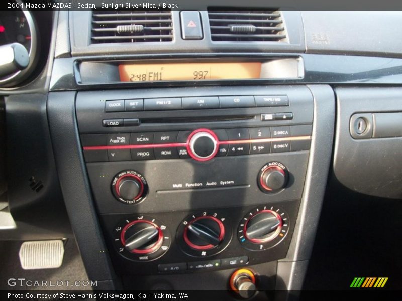 Sunlight Silver Mica / Black 2004 Mazda MAZDA3 i Sedan