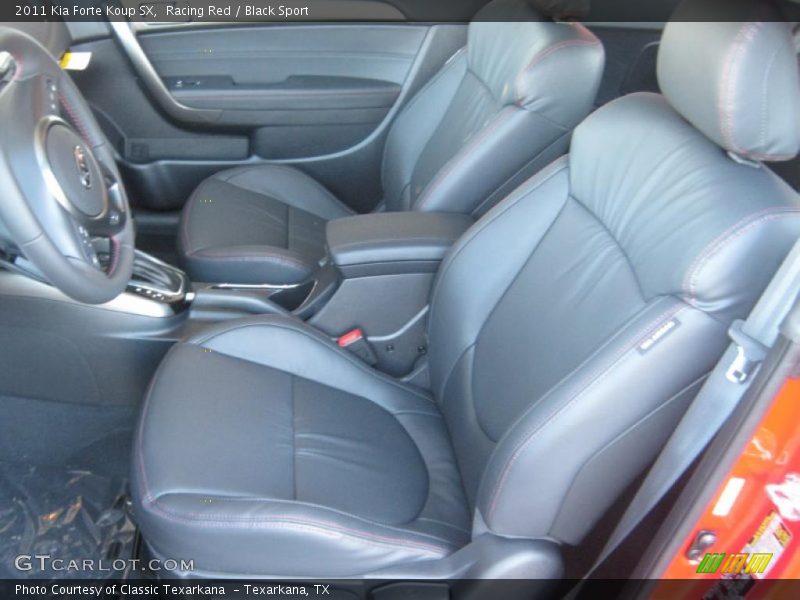  2011 Forte Koup SX Black Sport Interior