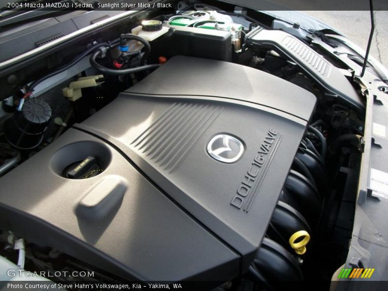 Sunlight Silver Mica / Black 2004 Mazda MAZDA3 i Sedan