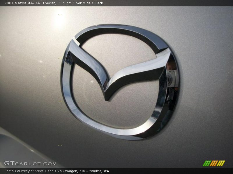 Sunlight Silver Mica / Black 2004 Mazda MAZDA3 i Sedan