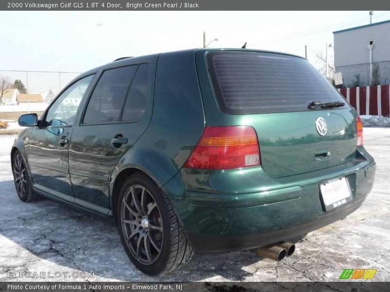Bright Green Pearl / Black 2000 Volkswagen Golf GLS 1.8T 4 Door