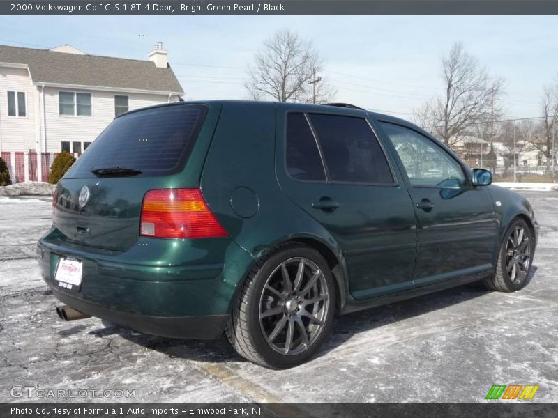 Bright Green Pearl / Black 2000 Volkswagen Golf GLS 1.8T 4 Door