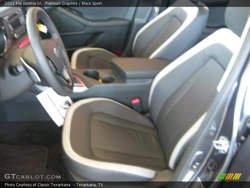  2011 Optima SX Black Sport Interior