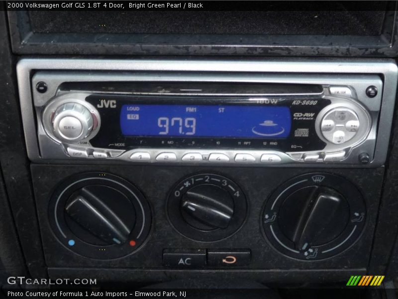 Bright Green Pearl / Black 2000 Volkswagen Golf GLS 1.8T 4 Door