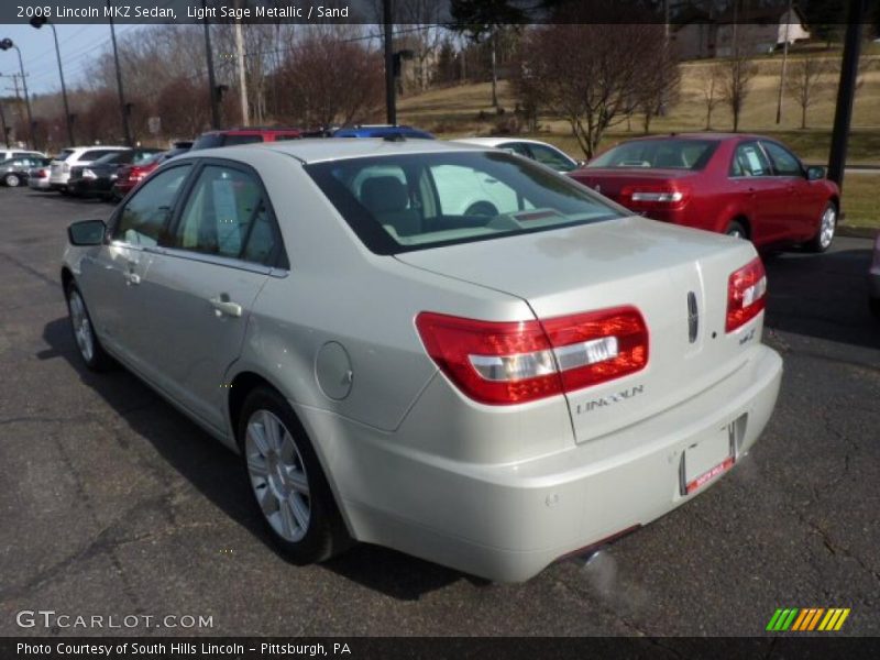 Light Sage Metallic / Sand 2008 Lincoln MKZ Sedan
