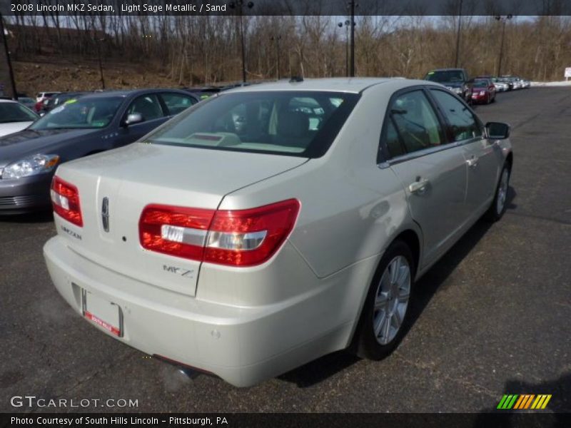 Light Sage Metallic / Sand 2008 Lincoln MKZ Sedan