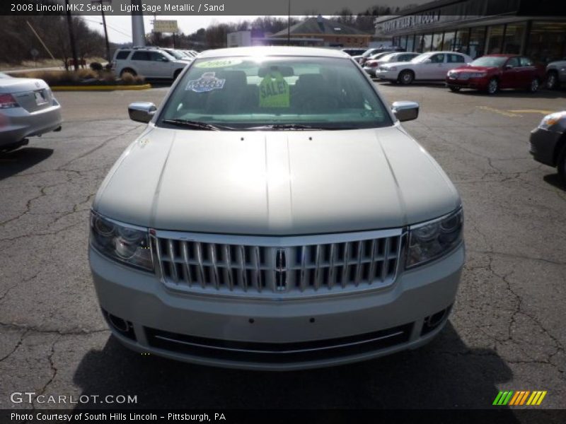 Light Sage Metallic / Sand 2008 Lincoln MKZ Sedan