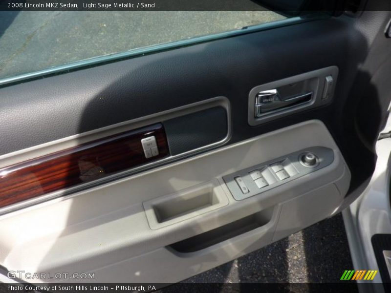 Light Sage Metallic / Sand 2008 Lincoln MKZ Sedan