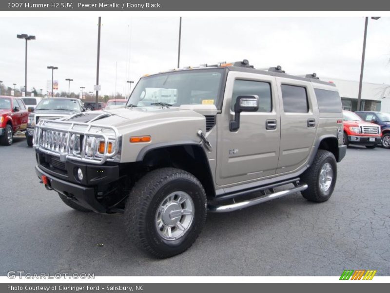 Pewter Metallic / Ebony Black 2007 Hummer H2 SUV