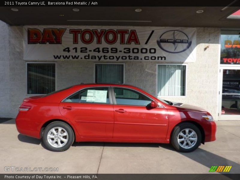 Barcelona Red Metallic / Ash 2011 Toyota Camry LE