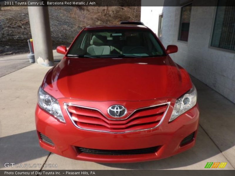 Barcelona Red Metallic / Ash 2011 Toyota Camry LE