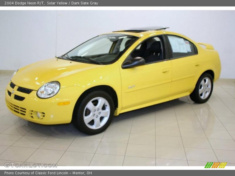 Solar Yellow / Dark Slate Gray 2004 Dodge Neon R/T