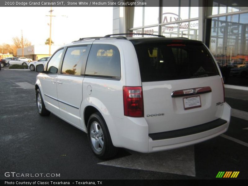 Stone White / Medium Slate Gray/Light Shale 2010 Dodge Grand Caravan SXT
