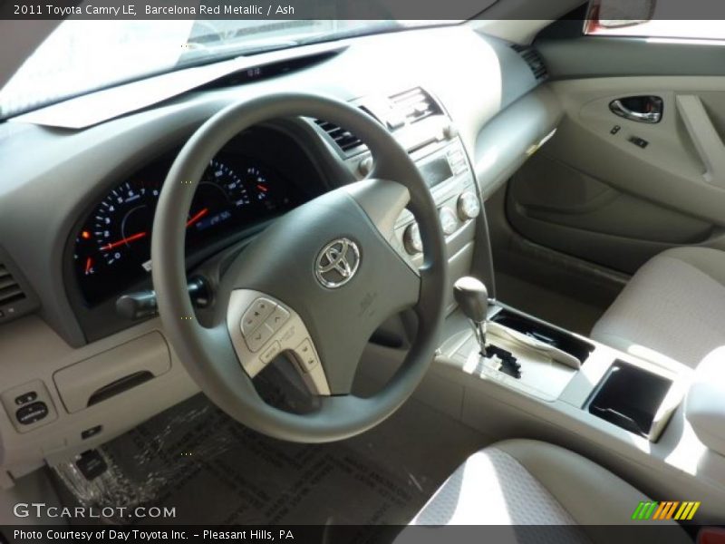 Barcelona Red Metallic / Ash 2011 Toyota Camry LE