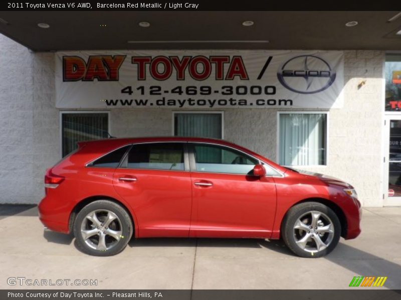 Barcelona Red Metallic / Light Gray 2011 Toyota Venza V6 AWD