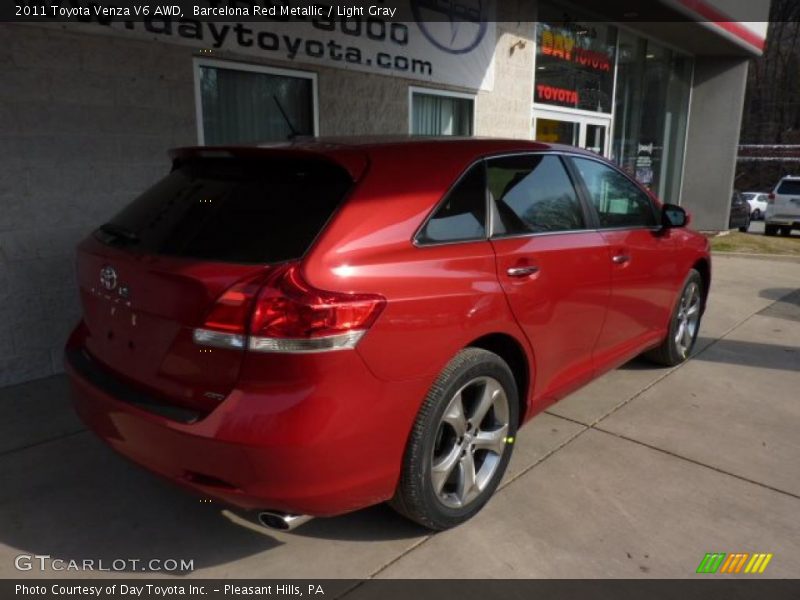 Barcelona Red Metallic / Light Gray 2011 Toyota Venza V6 AWD