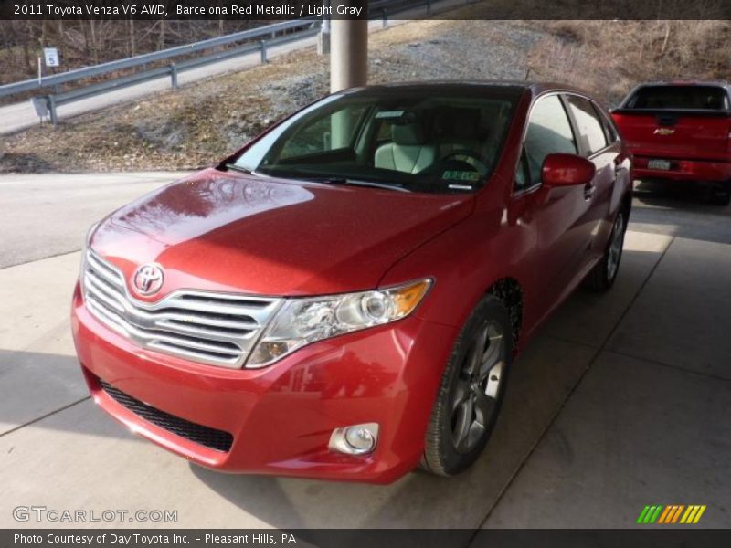 Barcelona Red Metallic / Light Gray 2011 Toyota Venza V6 AWD