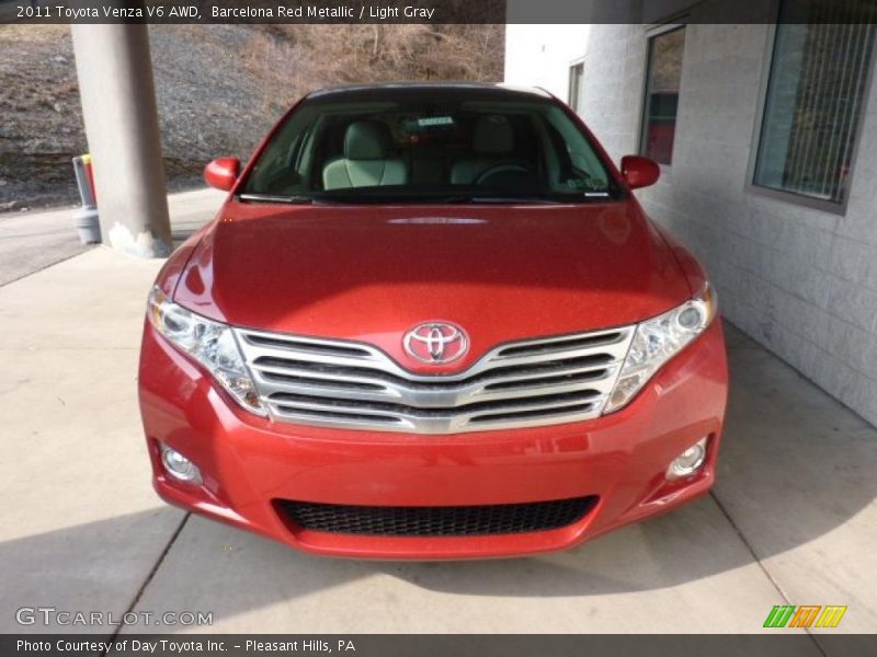 Barcelona Red Metallic / Light Gray 2011 Toyota Venza V6 AWD