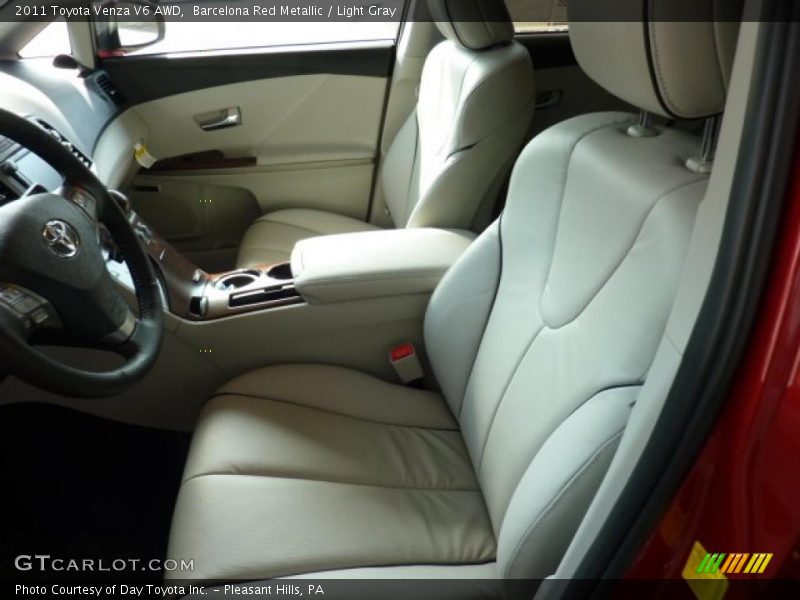 Barcelona Red Metallic / Light Gray 2011 Toyota Venza V6 AWD