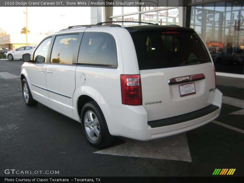 Stone White / Medium Slate Gray/Light Shale 2010 Dodge Grand Caravan SXT