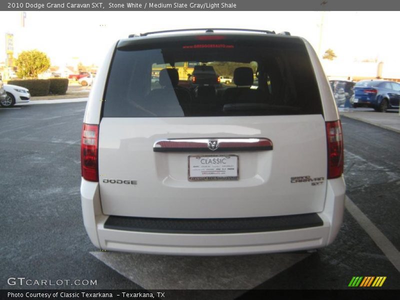 Stone White / Medium Slate Gray/Light Shale 2010 Dodge Grand Caravan SXT