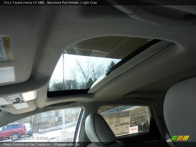 Barcelona Red Metallic / Light Gray 2011 Toyota Venza V6 AWD