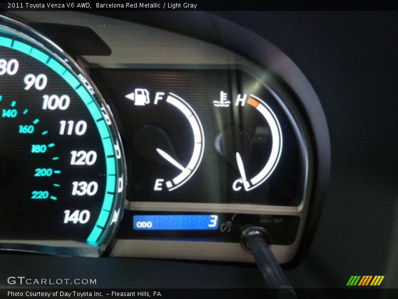 Barcelona Red Metallic / Light Gray 2011 Toyota Venza V6 AWD