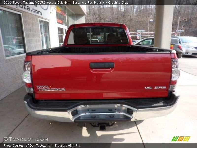 Barcelona Red Metallic / Graphite Gray 2011 Toyota Tacoma V6 SR5 Access Cab 4x4