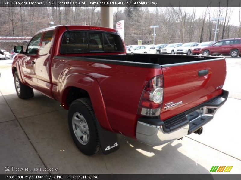 Barcelona Red Metallic / Graphite Gray 2011 Toyota Tacoma V6 SR5 Access Cab 4x4