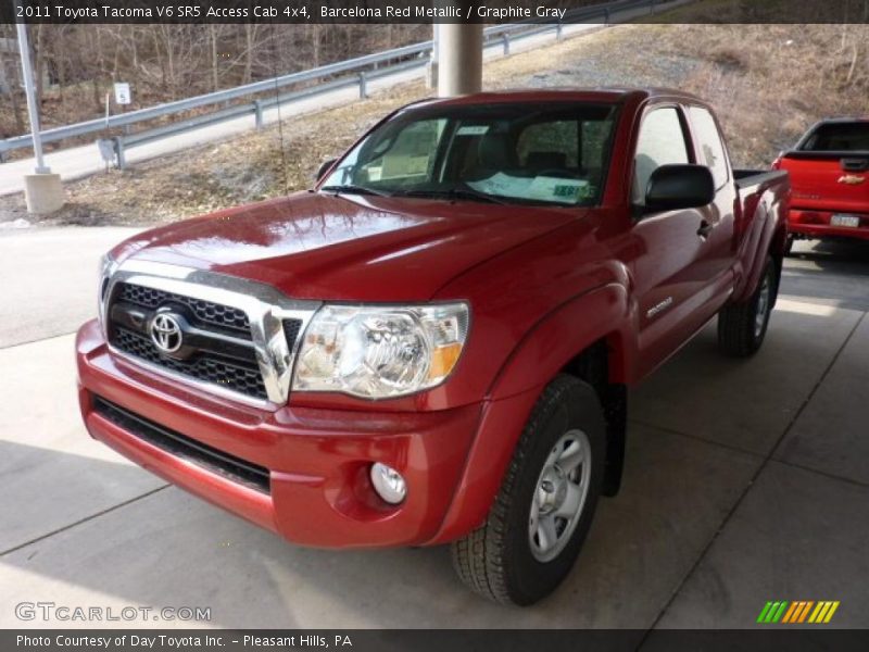 Barcelona Red Metallic / Graphite Gray 2011 Toyota Tacoma V6 SR5 Access Cab 4x4