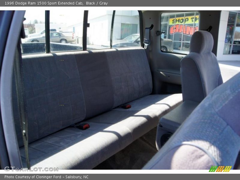 Black / Gray 1996 Dodge Ram 1500 Sport Extended Cab