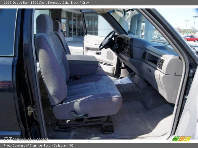 Black / Gray 1996 Dodge Ram 1500 Sport Extended Cab
