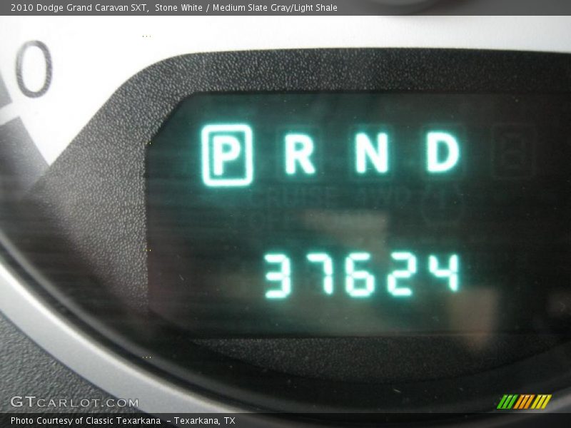 Stone White / Medium Slate Gray/Light Shale 2010 Dodge Grand Caravan SXT