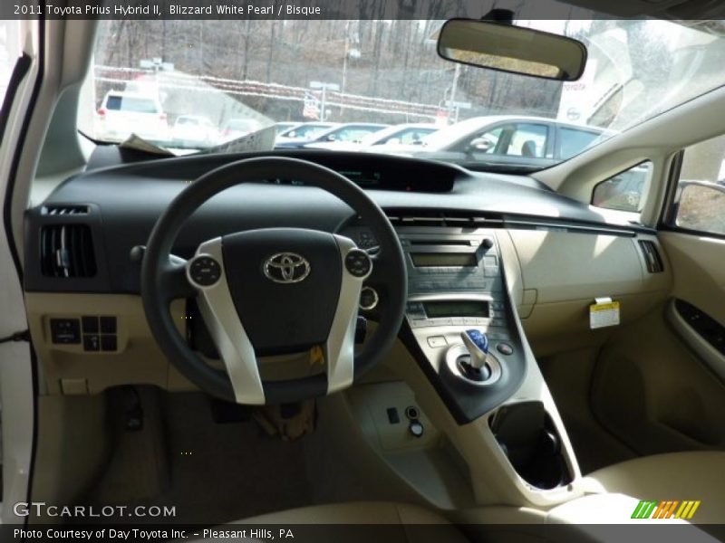 Blizzard White Pearl / Bisque 2011 Toyota Prius Hybrid II