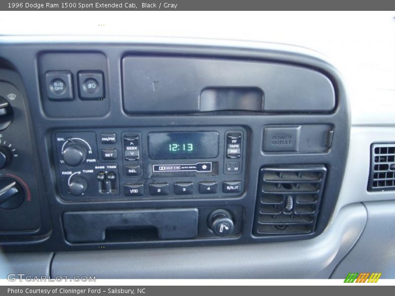 Black / Gray 1996 Dodge Ram 1500 Sport Extended Cab