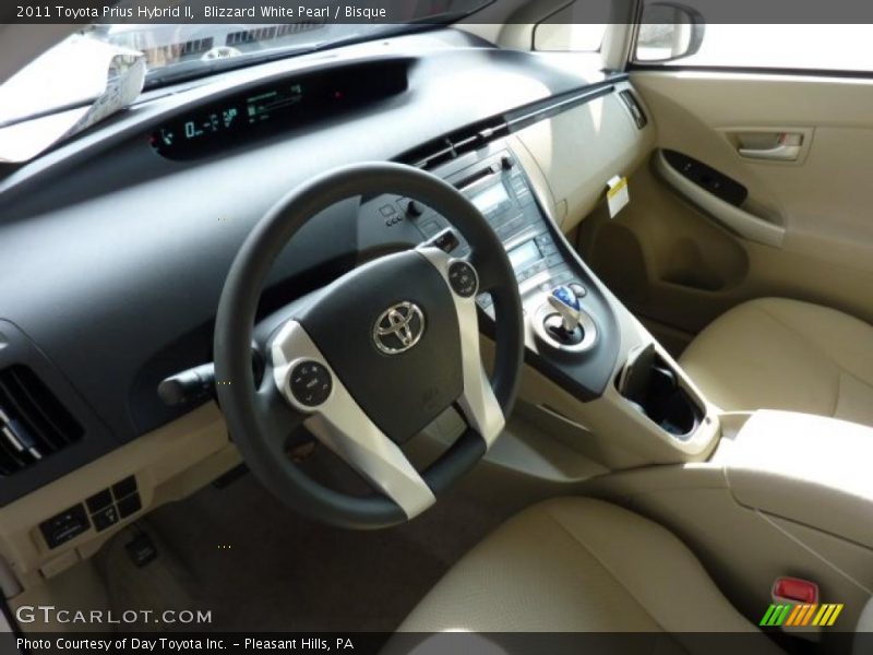 Blizzard White Pearl / Bisque 2011 Toyota Prius Hybrid II