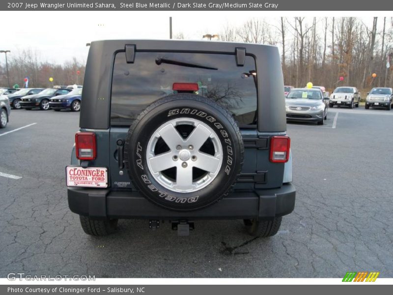 Steel Blue Metallic / Dark Slate Gray/Medium Slate Gray 2007 Jeep Wrangler Unlimited Sahara