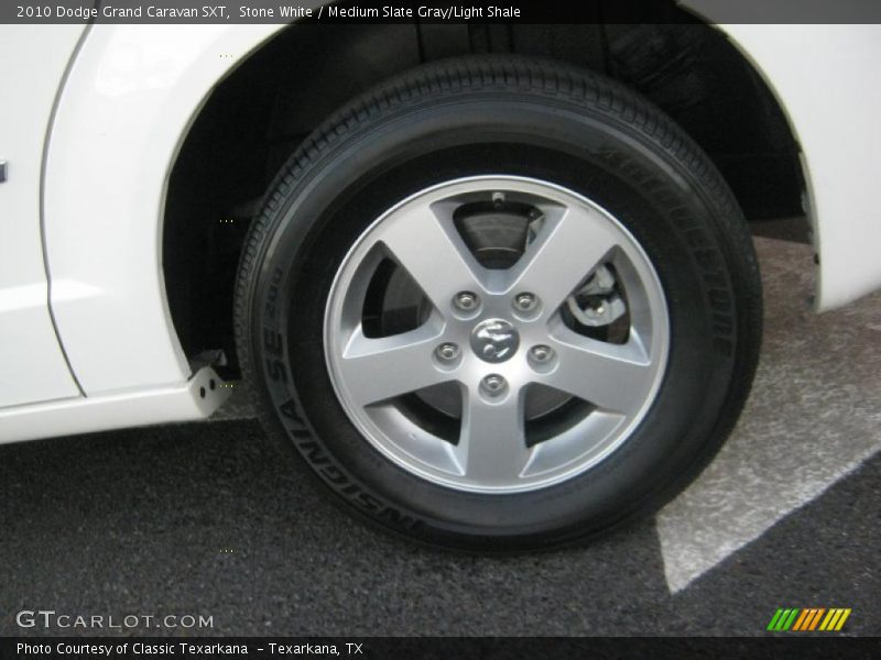 Stone White / Medium Slate Gray/Light Shale 2010 Dodge Grand Caravan SXT