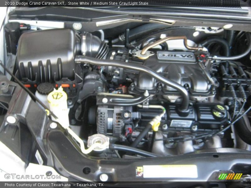 Stone White / Medium Slate Gray/Light Shale 2010 Dodge Grand Caravan SXT