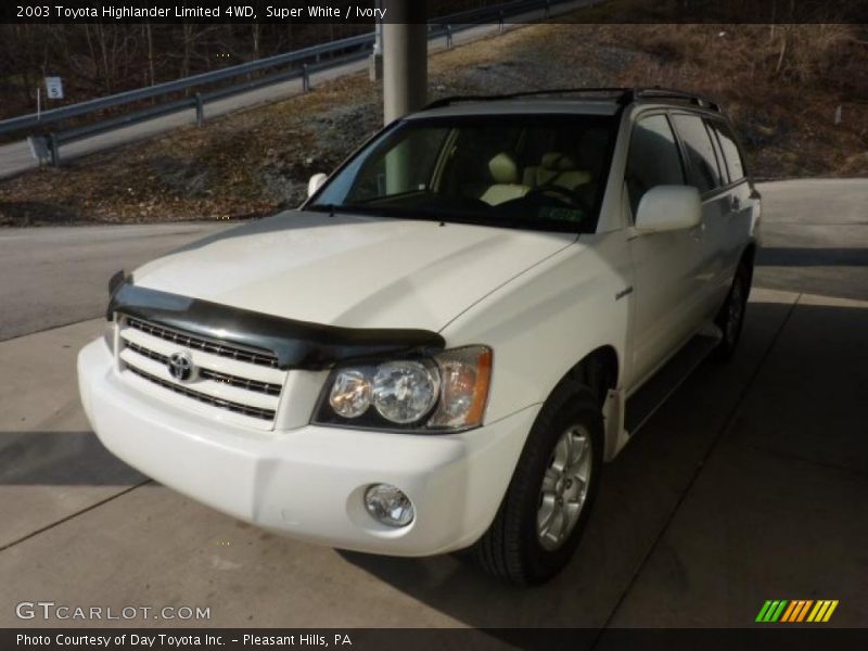 Super White / Ivory 2003 Toyota Highlander Limited 4WD