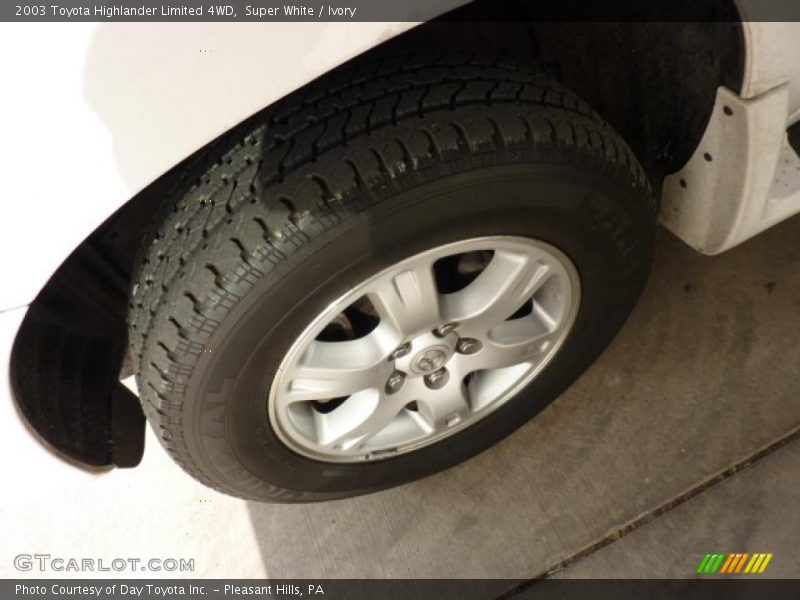 Super White / Ivory 2003 Toyota Highlander Limited 4WD