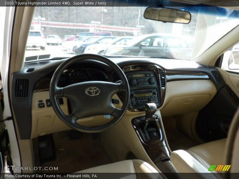 Super White / Ivory 2003 Toyota Highlander Limited 4WD
