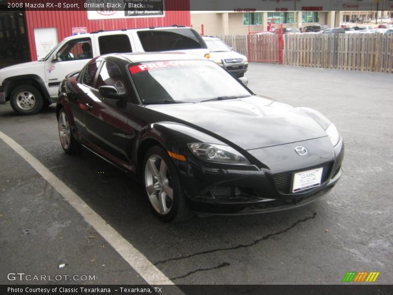 Brilliant Black / Black 2008 Mazda RX-8 Sport