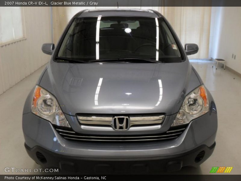 Glacier Blue Metallic / Gray 2007 Honda CR-V EX-L