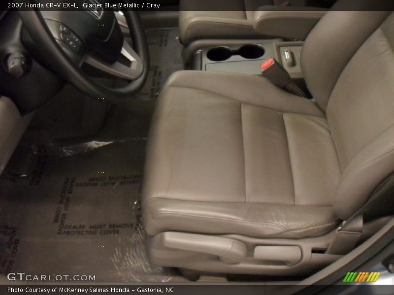 Glacier Blue Metallic / Gray 2007 Honda CR-V EX-L
