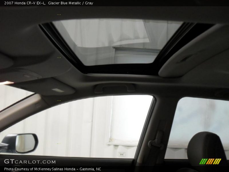 Glacier Blue Metallic / Gray 2007 Honda CR-V EX-L